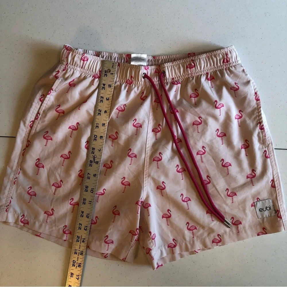 Eubi Pink Flamingo Swim Shorts Size S